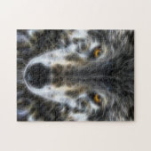 Woodland Wolf Inspirerend Portrait Legpuzzel (Horizontaal)