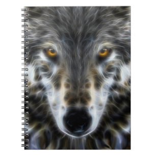 Woodland Wolf Inspirerend Portrait Notitieboek