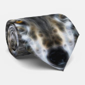 Woodland Wolf Inspirerend Portrait Stropdas (Opgerold)