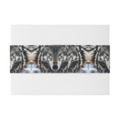 Woodland Wolf Inspirerend Portrait Uitnodigingen Wikkel (Achterkant Voorbeeld)