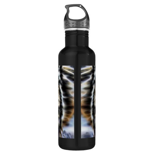 Woodland Wolf Inspirerend Portrait Waterfles (Achterkant)