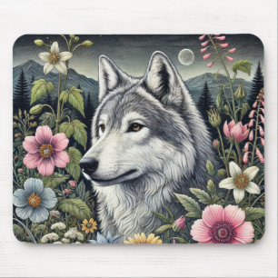 Woodland Wolf Muismat   Natuur-geïnspireerd bureau