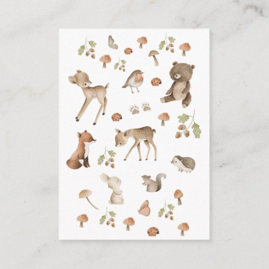 Woodland Wonder Display Douche Informatiekaartje (Achterkant)