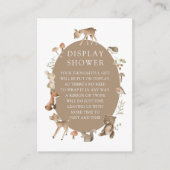 Woodland Wonder Display Douche Informatiekaartje (Voorkant)