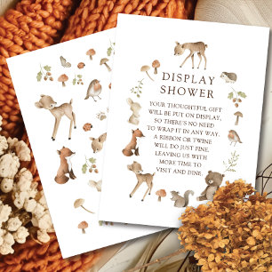 Woodland Wonder Display Douche Informatiekaartje