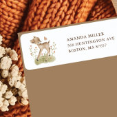 Woodland Wonder Herten adreslabel Etiket