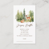 Woodland Wonder Herten Luier Raffle Ticket Informatiekaartje (Voorkant)