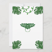 Woodland Wonder Oerwoud Safari 1e Verjaardag Kaart (Achterkant)