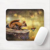 Woodland Wonder - Squirrel & Butterfly Mousepad Muismat (Met muis)