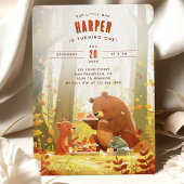 Woodland Wonder - Teddybeer Picknick Eerste Verjaa Kaart