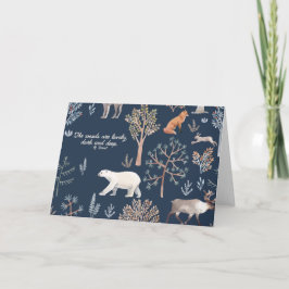 Woodland Wonders Christmas Kaarten Bedankt Notitie