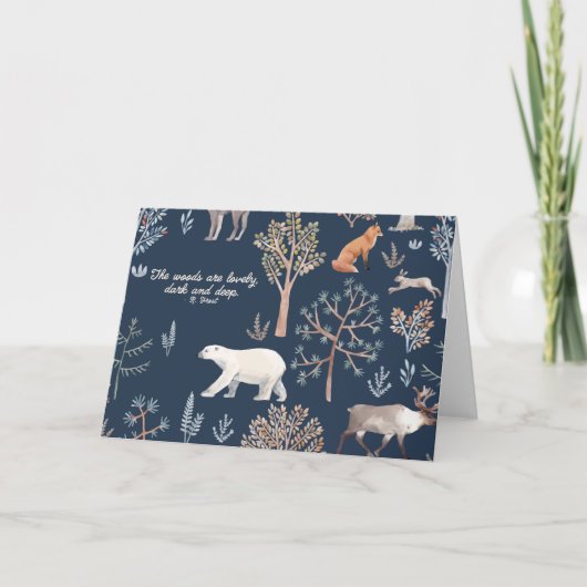 Woodland Wonders Christmas Kaarten Bedankt Notitie (Voorkant)