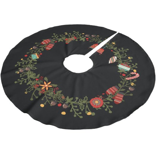 Woodland Wreatdesign - kerstboomrok Kerstboom Rok (Gekanteld)
