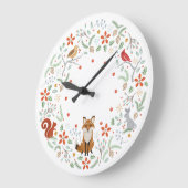Woodland Wreath Clock Grote Klok (Hoek)