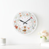 Woodland Wreath Clock Grote Klok (Huis)
