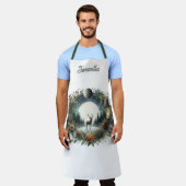 Woodland  Wreath with Deer Moon  Schort (Gedragen)