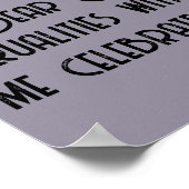 Woodland Zebra Kinder Christelijke Gebed op Paarse Poster (Hoek)