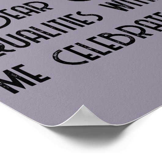 Woodland Zebra Kinder Christelijke Gebed op Paarse Poster (Hoek)