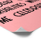 Woodland Zebra Kinder Christelijke gebeden op roze Poster (Hoek)