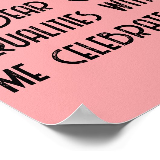 Woodland Zebra Kinder Christelijke gebeden op roze Poster (Hoek)