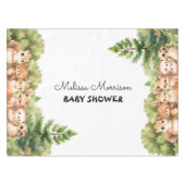 Woodland Zoo Adventure Baby Jongensdouche Tafelkleed (Voorkant (Horizontaal))