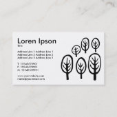 Woodland - Zwart op wit Visitekaartje (Achterkant)