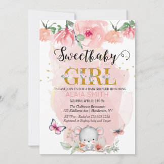 Woodlands Animal Theme Baby Mouse voor baby shower Kaart