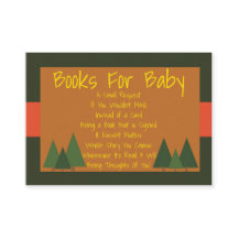 Woodlands Baby shower Breng een boek Insert