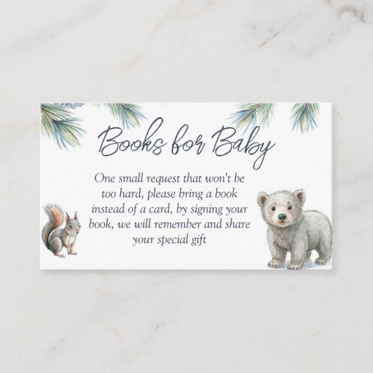 Woodlands bos schattige baby dieren boek aanvraag informatiekaartje (Voorkant)