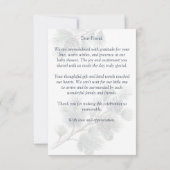 Woodlands bos schattige babydieren baby shower bedankkaart (Achterkant)