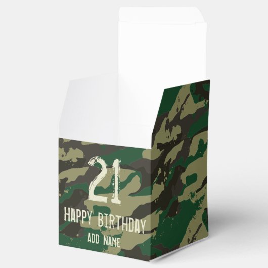 Woodlands camouflage bedankdoosjes (Geopend)