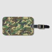 Woodlands Camouflage Outdoor Gift Bagagelabel (Voorkant (horizontaal))