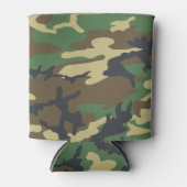 Woodlands Camouflage Outdoorsman Gift Blikjeskoeler (Voorkant)