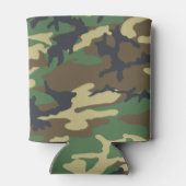 Woodlands Camouflage Outdoorsman Gift Blikjeskoeler (Achterkant)