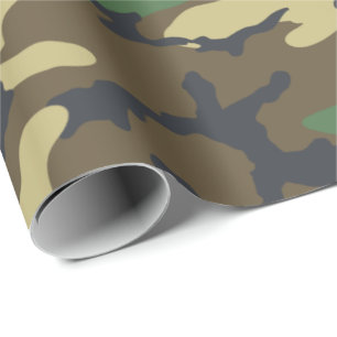 Woodlands Camouflage Outdoorsman Gift Cadeaupapier