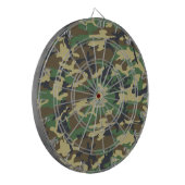 Woodlands Camouflage Outdoorsman Gift Dartbord (Voorkant Links)