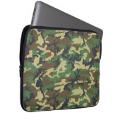 Woodlands Camouflage Outdoorsman Gift Laptop Sleev Laptop Sleeve (Voorkant Rechts)