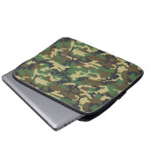 Woodlands Camouflage Outdoorsman Gift Laptop Sleev Laptop Sleeve (Voorkant onderkant)