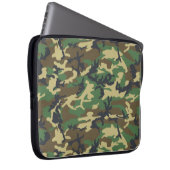 Woodlands Camouflage Outdoorsman Gift Laptop Sleeve (Voorkant Rechts)