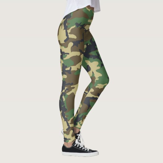 Woodlands Camouflage Outdoorsman Gift Leggings (Rechts)