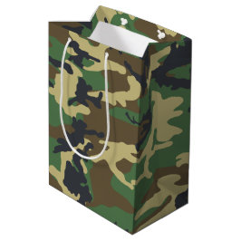Woodlands Camouflage Outdoorsman Gift Medium Cadeauzakje