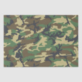 Woodlands Camouflage Outdoorsman Gift Tissuepapier (Voorkant)