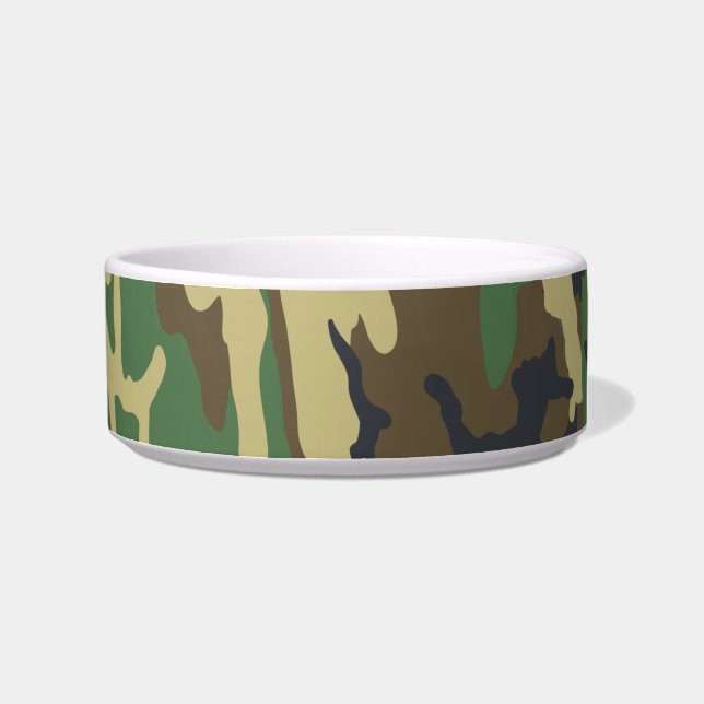 Woodlands Camouflage Outdoorsman Gift Voerbakje (Rechts)