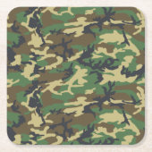 Woodlands Camouflage Outdoorsman Kartonnen Onderzetters (Voorkant)