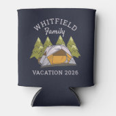 Woodlands Camping Trip Family Reunion Custom Blikjeskoeler (Voorkant)