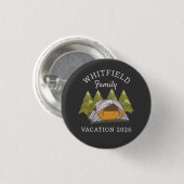 Woodlands Camping Trip Family Reunion Custom Ronde Button 3,2 Cm (Voorkant /achterkant)