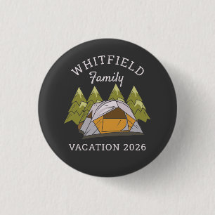 Woodlands Camping Trip Family Reunion Custom Ronde Button 3,2 Cm