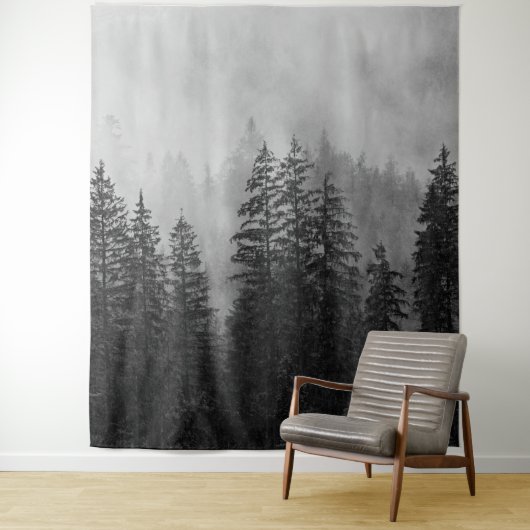 Woodlands Forest Pine Trees Mural | Muur Wandkleed (In situ)
