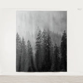 Woodlands Forest Pine Trees Mural | Muur Wandkleed (Voorkant)