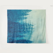 Woodlands Forest Pine Trees Mural | Muur Wandkleed (Voorkant (horizontaal))